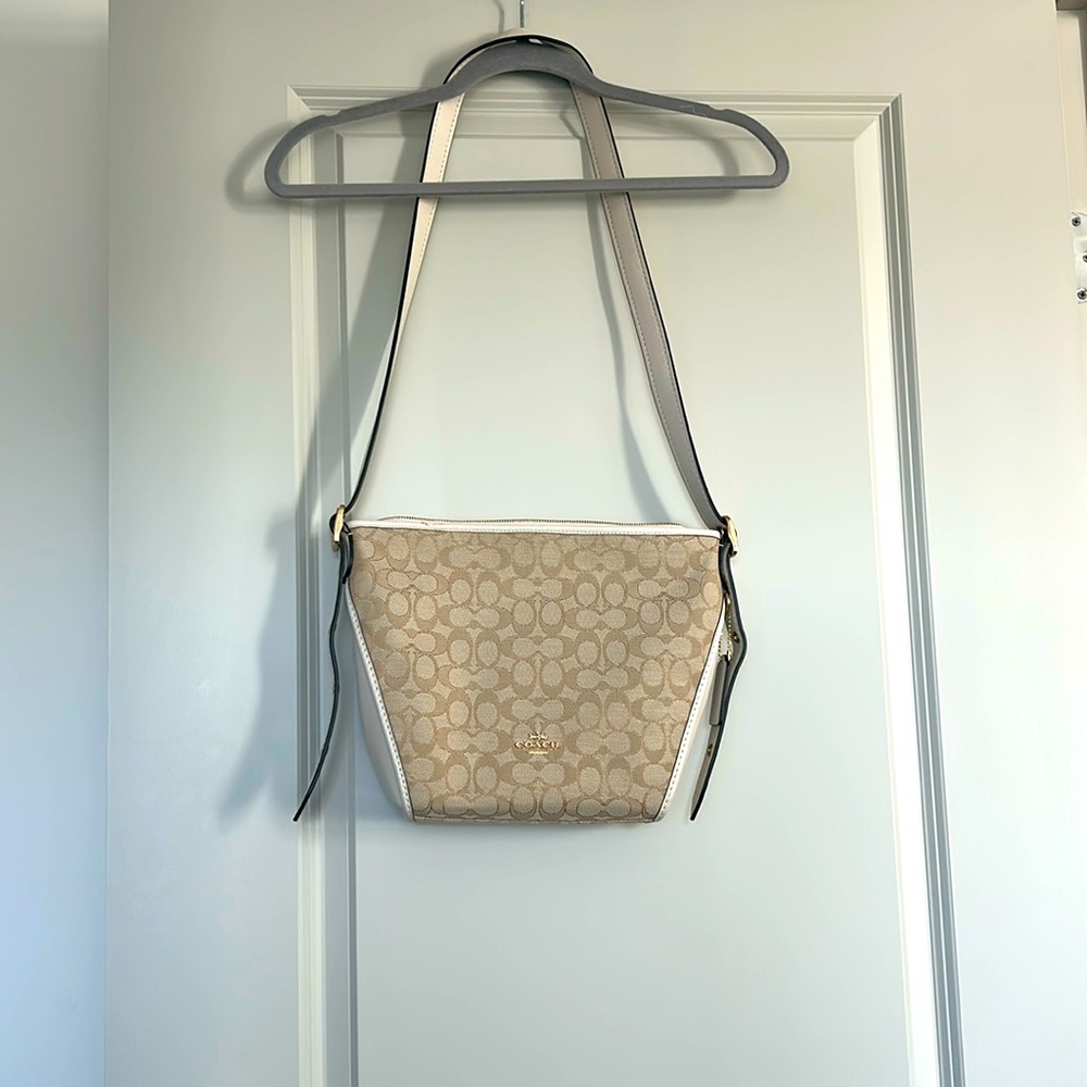 Coach never used beige/cream/tan cross body bag